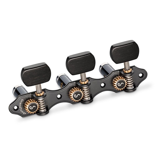 Schaller GrandTune Classic Hauser Satin Black Deluxe String Rollers with Ball Bearings