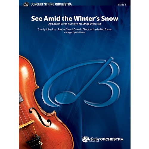 See Amid the Winter's Snow String Orchestra Grade 3 Score/Parts