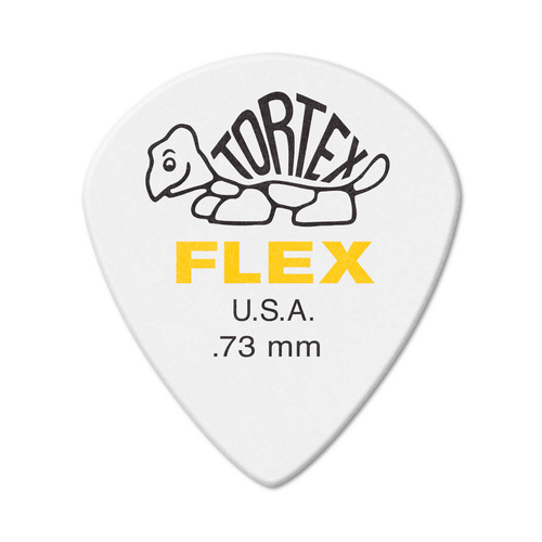 6 x Jim Dunlop Tortex Jazz III XL FLEX 0.73MM Gauge Guitar Picks 466R.73 *NEW*