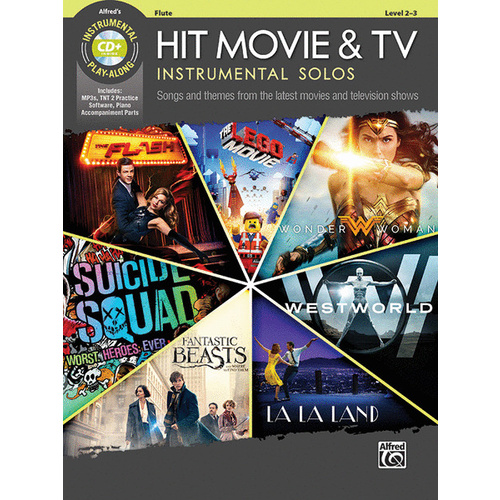 Hit Movie and TV Instrumentals Solos For Flute Book and CD 