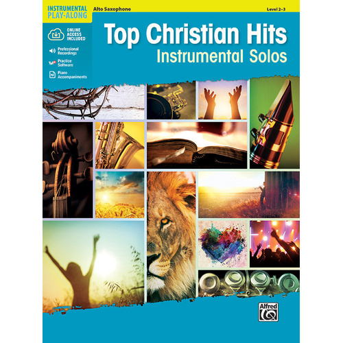 Top Christian Hits Instrumental Solos Alto Sax Book/CD - Various Artists, Alfred 46789