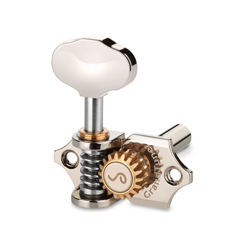 Schaller GrandTune 3/3 Slotted Nickel Machine Heads - Superior Tuning with Velvet-Tec Technology