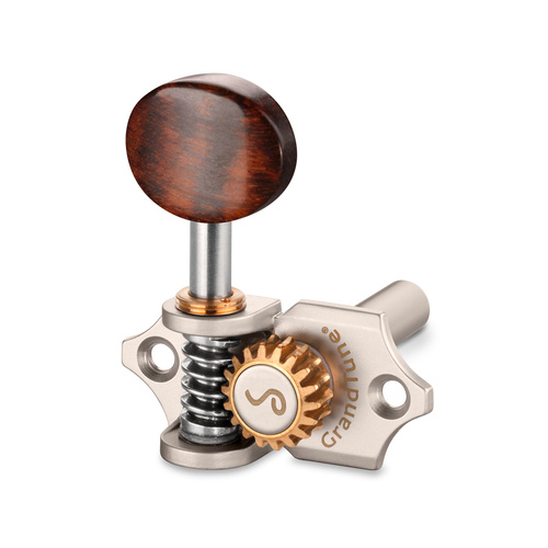 Schaller GrandTune Singles 3/3 Slotted Satin Pearl Snake Tuning Machines