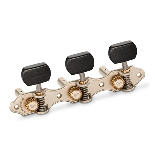 Schaller GrandTune Hauser 3/3 Slotted Machine Heads Satin Pearl/Ebony
