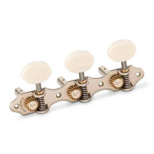 Schaller GrandTune Hauser 3/3 Slotted Machine Heads Satin Pearl/Galalaith