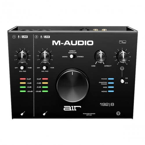 M-Audio AIR 192|8 Audio Midi Interface 2-In/4-Out 24/192 Input/Output