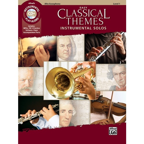 Easy Classical Themes Inst Solos Asax Book/CD