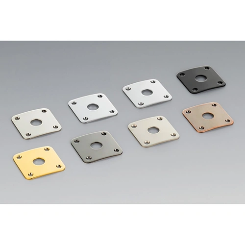 Schaller Ruthenium Guitar Jack-Socket Plate 15190600