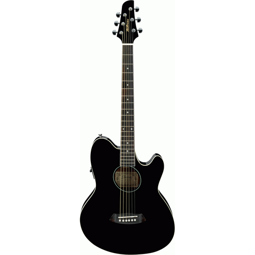 Ibanez TCY10E BK Acoustic-Electric Guitar (Black High Gloss)