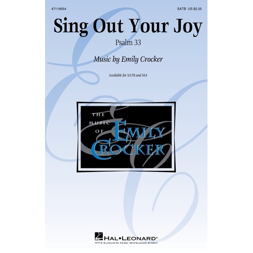 Sing Out Your Joy SATB (Octavo)