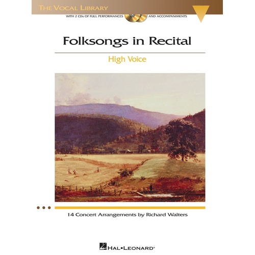 Folksongs In Recital Book/2CDs High Voice (Softcover Book/CD)
