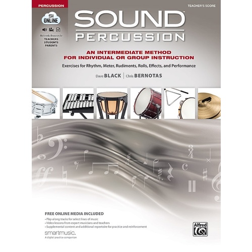 Sound Percussion Teacher's Score Book for Percussion Sheet Music