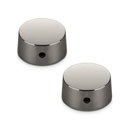 Schaller Speed Knobs Set of 2 Ruthenium Brass with Screw Fastener 15030600