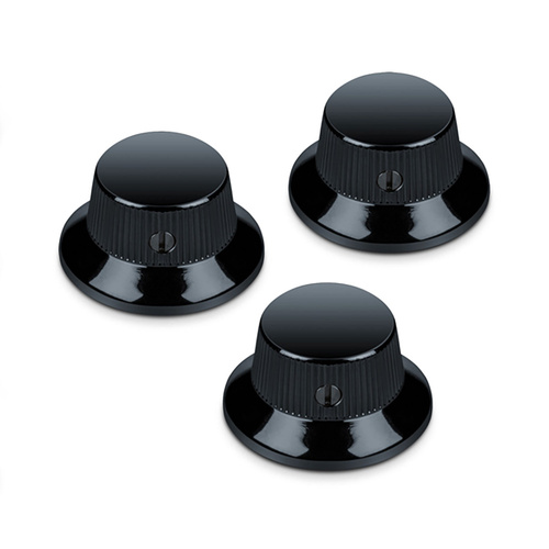 Schaller Guitar FS Knobs Set of 3 Black 15010400