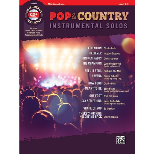 Pop & Country Instrumental Solos Alto Sax Book/CD