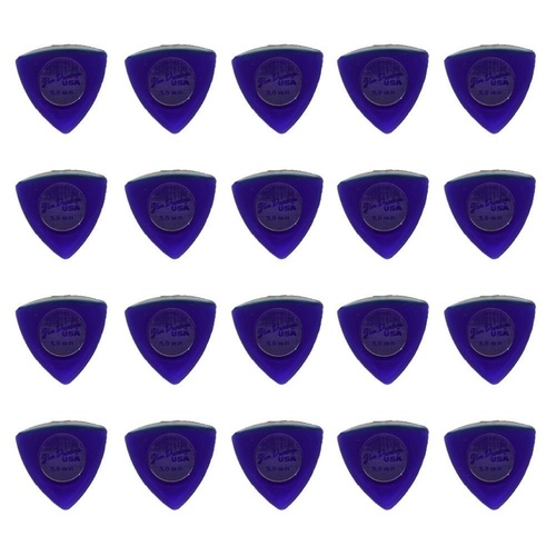 20 x Jim Dunlop Triangle Stubby 3.00MM Gauge Guitar Picks 473R Purple