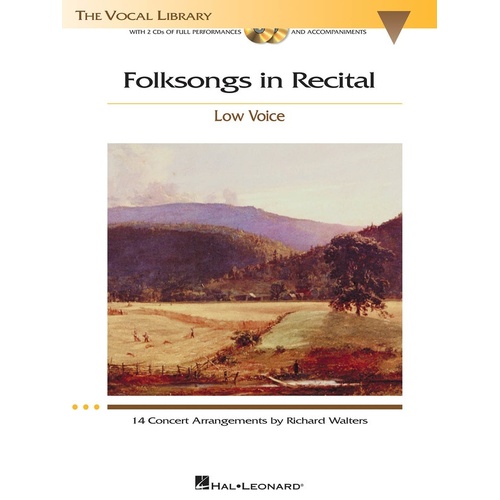 Folksongs In Recital Book/2CDs Low Voice (Softcover Book/CD)