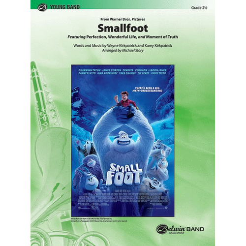 Smallfoot Young Band Grade 2.5 Concert Band Sheet Music by Wayne & Karey Kirkpatrick arranged by Michael Story