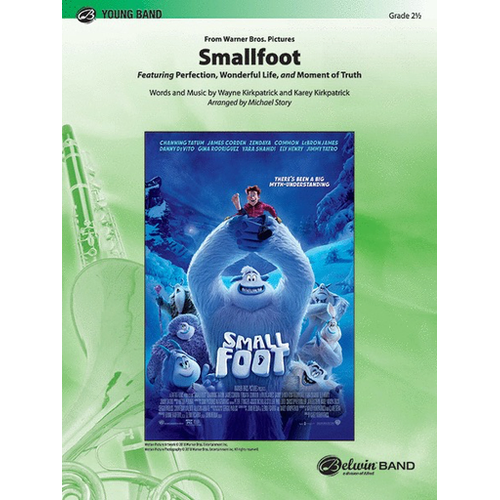 Smallfoot Young Band Grade 2.5 Concert Band Sheet Music by Wayne & Karey Kirkpatrick, Arranged by Michael Story
