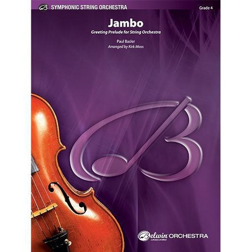 Jambo Greeting Prelude for String Orchestra by Paul Basler, Grade 4