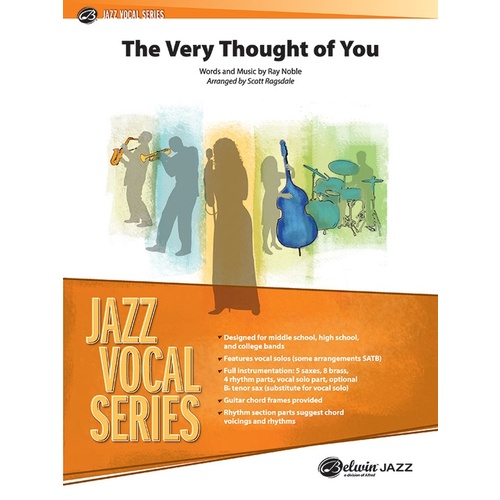 The Very Thought of You Jazz Ensemble Sheet Music with Vocals - Noble Ray Ragsdale Scott Alfred 47508