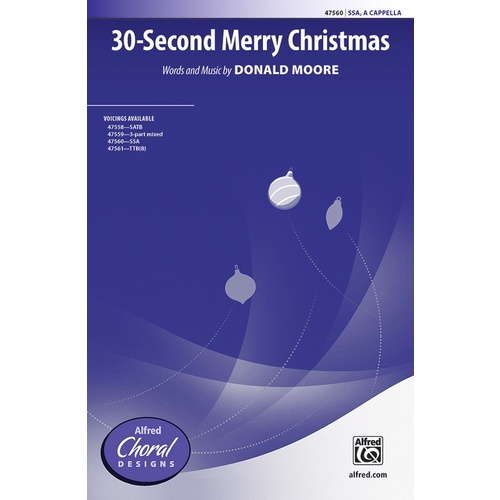 30 Second Merry Christmas SSA
