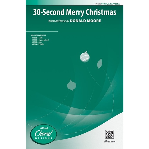 30 Second Merry Christmas TTBB