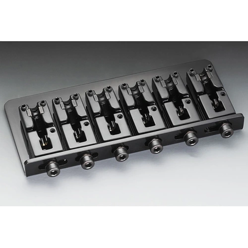 Schaller 6-String Bass Bridge 2000 Black Steel 116x55mm