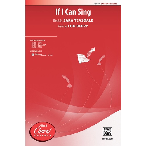 If I Can Sing SATB