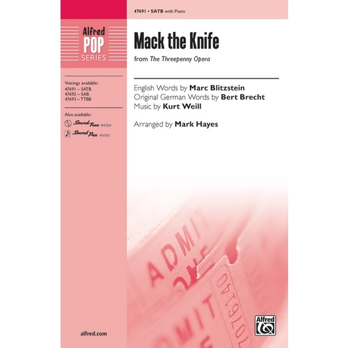 Mack The Knife SATB