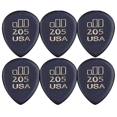 6 x Jim Dunlop JD Jazztones 205 Point Tip Guitar Picks 477R205 Jazz