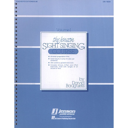Jenson Sight Singing Course Part Exercises (Softcover Book)