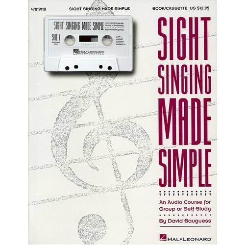 Sight Singing Made Simple Book/Cass