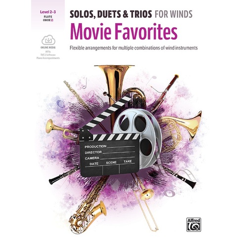 Solos, Duets & Trios for Winds: Movie Favorites Flute/Oboe - Alfred 47826