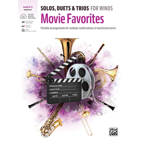 Solos, Duets & Trios for Winds: Movie Favorites Horn in F - Alfred 47832