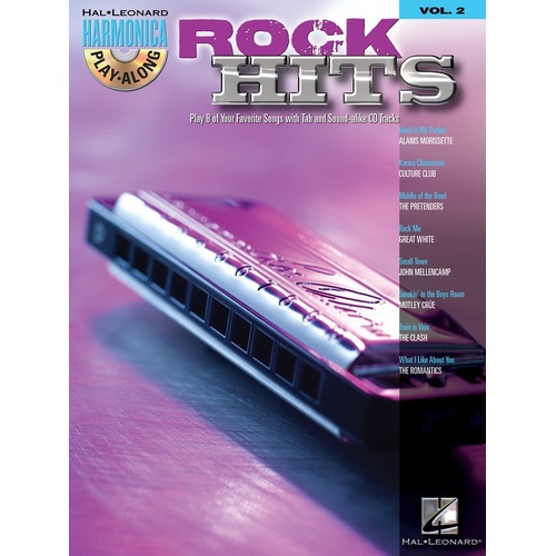 Rock Hits Harmonica Play Along V2 Book/CD (Softcover Book/CD)