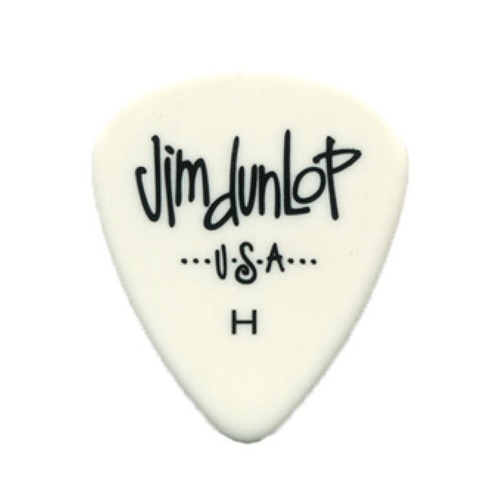 72 x Jim Dunlop Poly Heavy Gauge Guitar Picks 479RHV, Pack, White