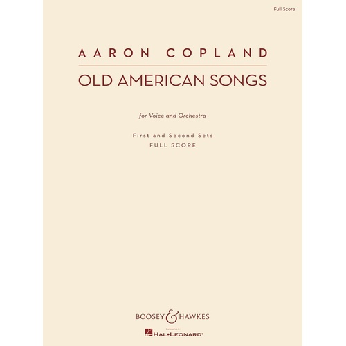 Old American Songs 1st And 2nd Sets Score