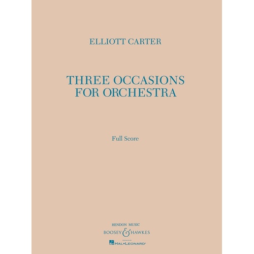 Three Occasions Score