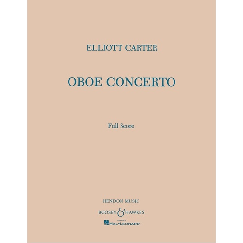 Oboe Concerto F/Sc (Softcover Book)