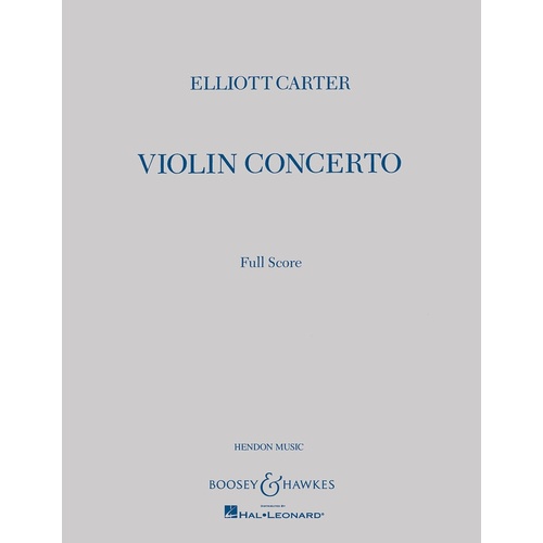 Violin Concerto F/Sc (Softcover Book)