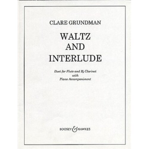 Waltz and Interlude Duet For Flute and Clar W/ Piano (Softcover Book)