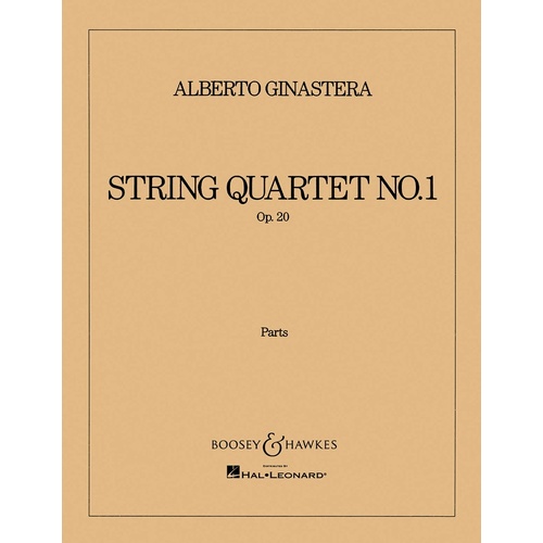Ginastera - String Quartet No 1 Op 20 Parts (Set of Parts)