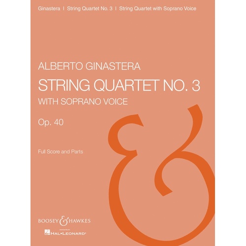 String Qrt No3 Score/Parts (Set of Parts)