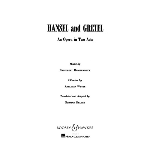 Hansel Gretel Libretto