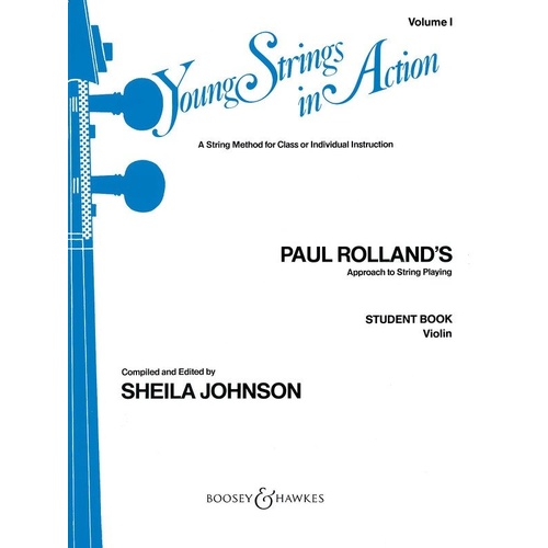 Young Strings in Action Vol 1 Violin Method Book by Boosey & Hawkes, 72 Pages