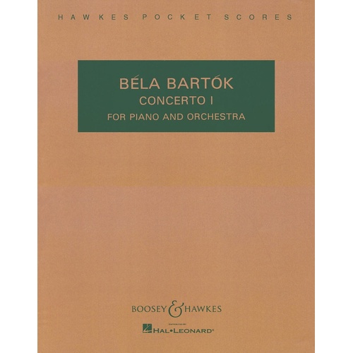 Concerto No 1 Piano and Orchestra Study Score