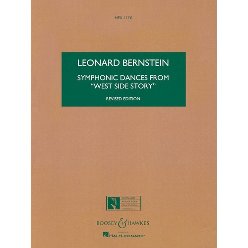 Symphonic Dances West Side Story Study Score