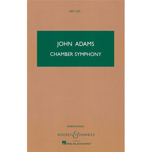 Adams - Chamber Symphony Study Score