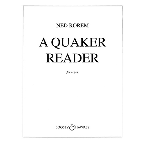 A Quaker Reader Organ (Softcover Book)